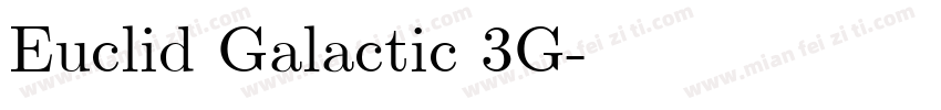 Euclid Galactic 3G字体转换